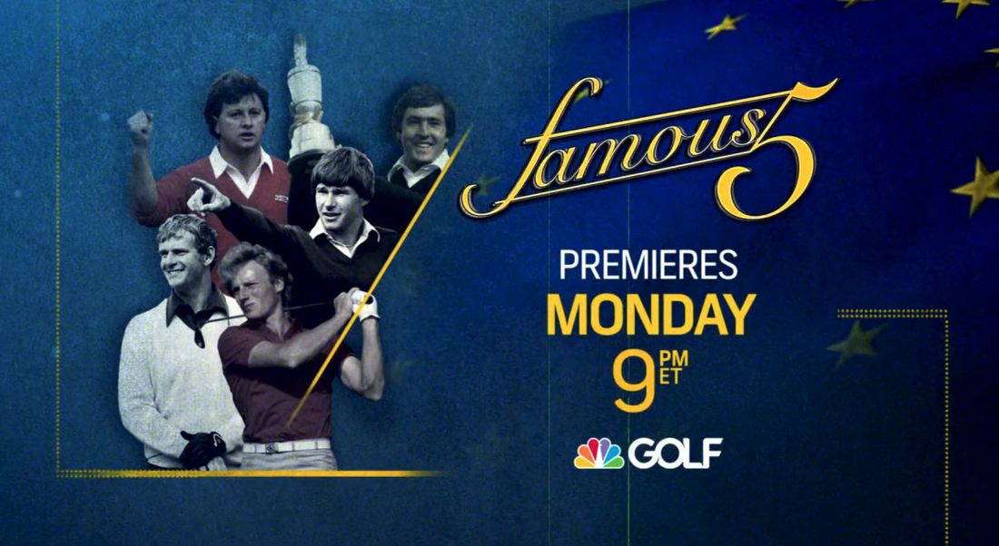 Famous 5 key art: Ballesteros, Faldo, Langer, Lyle and Woosnam in archive photos, Golf Channel